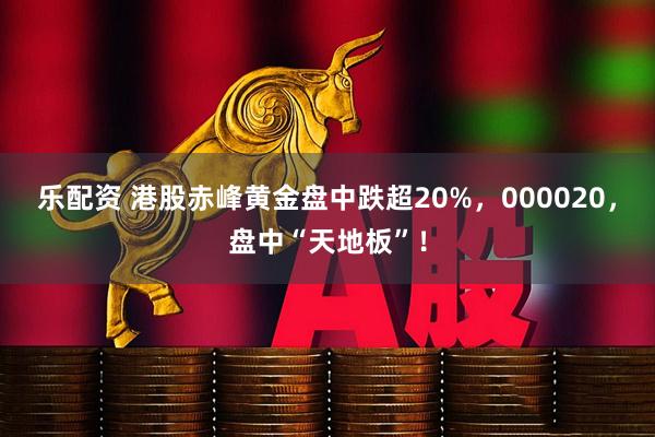 乐配资 港股赤峰黄金盘中跌超20%，000020，盘中“天地板”！