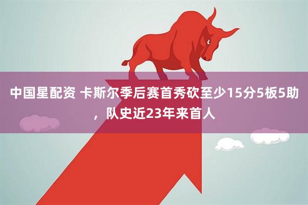 中国星配资 卡斯尔季后赛首秀砍至少15分5板5助，队史近23年来首人