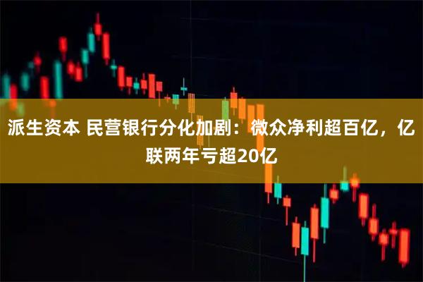 派生资本 民营银行分化加剧：微众净利超百亿，亿联两年亏超20亿